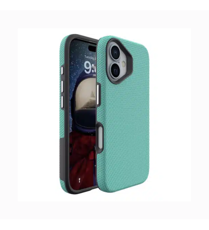 Funda triangular antigolpes con textura antideslizante para iPhone 16e Funda triangular antigolpes con textura antideslizante para iPhone 16e