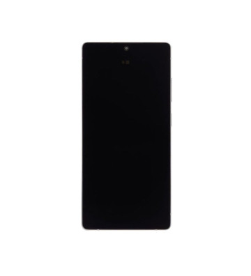Ensemble écran OLED et cadre pour Samsung Galaxy S25 Ultra 5G – Blanc titane argenté (OEM)