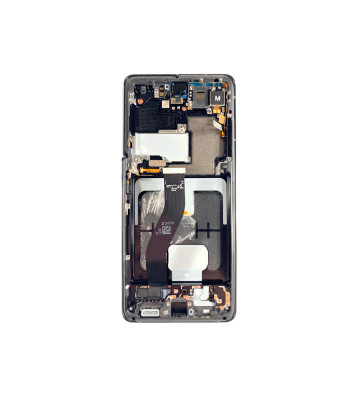 Ensemble écran OLED et châssis pour Samsung Galaxy S21 Ultra 5G – Noir fantôme (OEM)