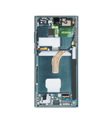 Ensemble écran OLED et châssis pour Samsung Galaxy S22 Ultra 5G S908 – Vert (version internationale | OEM)