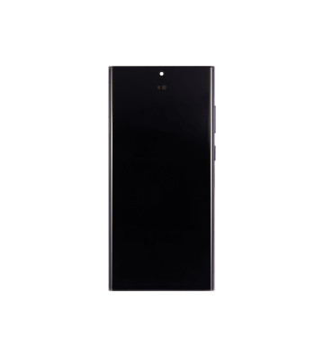 Samsung Galaxy S22 Ultra 5G S908 OLED Assembly +Frame – Phantom Black (International Version | OEM)