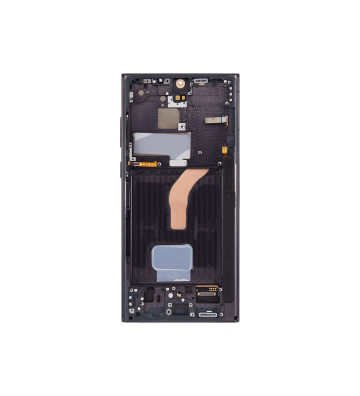 Samsung Galaxy S22 Ultra 5G S908 OLED Assembly +Frame – Phantom Black (International Version | OEM)