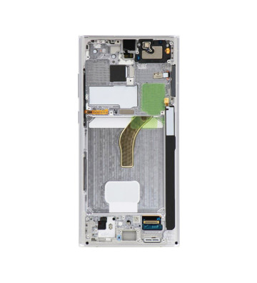 Samsung Galaxy S22 Ultra 5G S908 OLED Assembly +Frame – Phantom White (International Version | OEM)