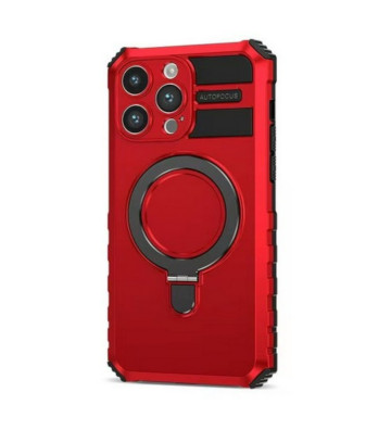 Coque de chargement Magsafe KICKSTAND pour Apple iPhone 14 Pro Max / 15 Pro Max, coins renforcés et chargement sans fil