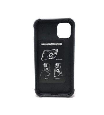 Apple iPhone 14 Pro Max – Coque aimantée douce et soyeuse avec anneau de support