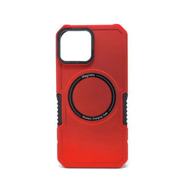 Apple iPhone 14 Pro Max - Coque magnétique RING avec coins renforcés et chargement sans fil