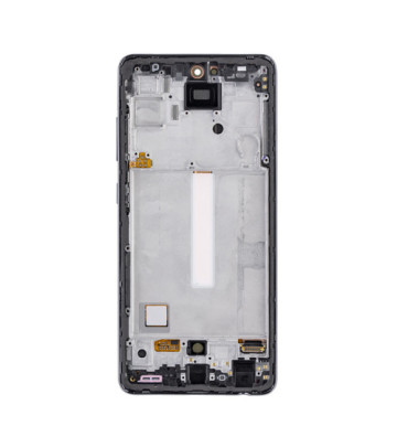 Écran complet avec châssis pour Samsung Galaxy A52 5G – Noir (AF+)