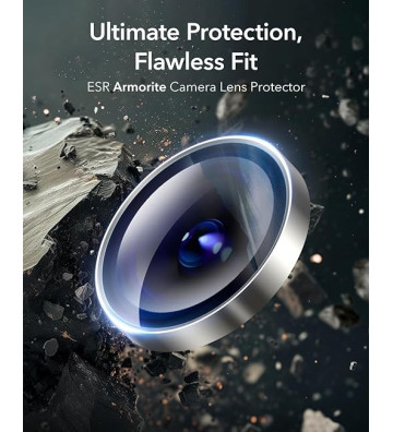 Protecteur de Lentille iPhone 17 Pro/17 Pro Max – Verre Trempé 9H, Anti-Rayures, Compatible Flash, Titanium