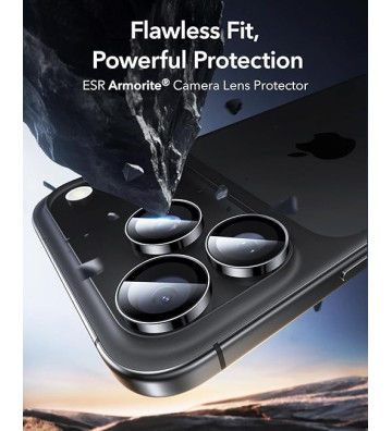 Protecteur de Lentille iPhone 17 Pro/17 Pro Max – Verre Trempé 9H, Anti-Rayures, Compatible Flash,