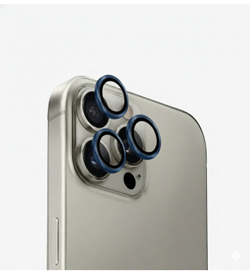 Protection arrière “Slim Eye” en verre trempé pour caméra Apple iPhone 16 Pro / 16 Pro Max