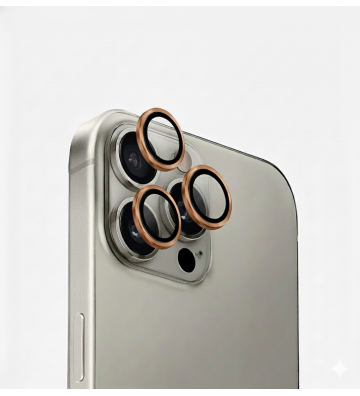 Protection arrière “Slim Eye” en verre trempé pour caméra Apple iPhone 16 Pro / 16 Pro Max