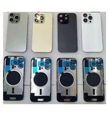 Vitre arrière avec cadre métallique pour iPhone 16 Pro Max