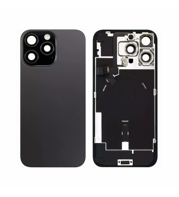 Vidrio trasero con marco metálico y flex para iPhone 16 Pro Max