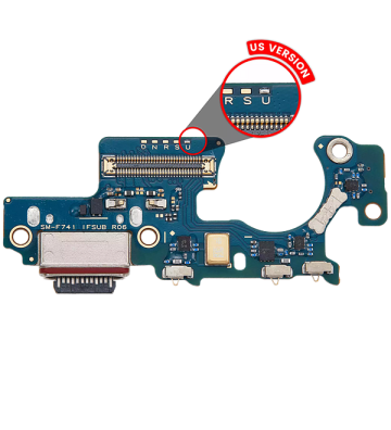 Connecteur de charge (Charging Port Assembly) — Version Américaine pour Samsung Galaxy Z Flip 6 (F741)