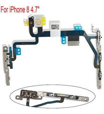 Nappe flex Power avec bouton Mute pour iPhone 8 (4,7")