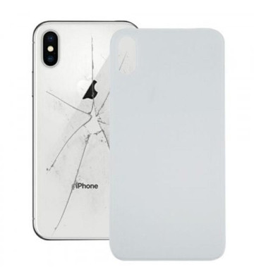 Cristal trasero con gran agujero para cámara para iPhone X