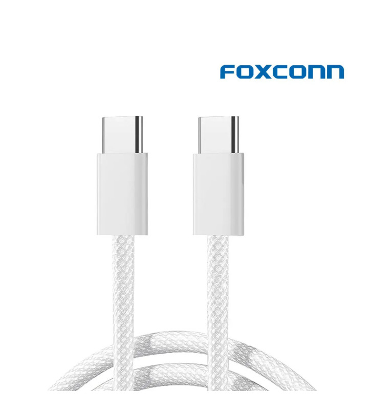 Foxconn USB-C To USB-C Cable – Knit Texture 240W (1M) Foxconn USB-C To USB-C Cable – Knit Texture 240W (1M)