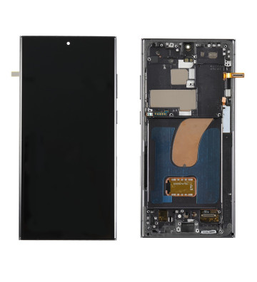 Écran OLED avec châssis (1:1 Full Display) pour Samsung Galaxy S23 Ultra (S918 / S918U / S918A)