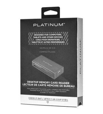 Platinum lecteur de carte mémoire de bureau