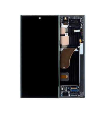 Samsung Galaxy S23 Ultra 5G OLED Assembly +Frame – Phantom Black