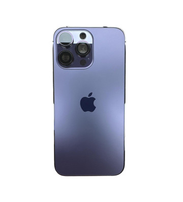 Coque arrière complète + petites pièces pour iPhone 14 Pro Max – Violet foncé