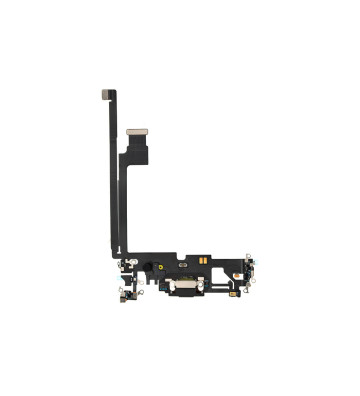Puerto de carga para iPhone 12 Pro Max con placa: grafito (nuevo OEM