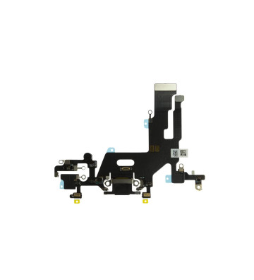 Puerto de carga + flex para iPhone 11, color negro (nuevo OEM)