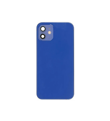 Carcasa trasera completa + piezas pequeñas para iPhone 12, color azul