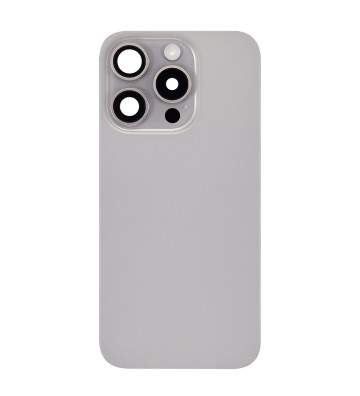 Vitre arrière pour iPhone 15 Pro + plaque en acier + aimant MagSafe préinstallé + câble NFC et lampe de poche