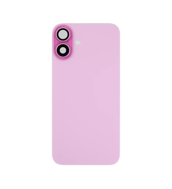 Cristal trasero para iPhone 16 + placa de acero + imán MagSafe preinstalado + NFC y linterna flexible